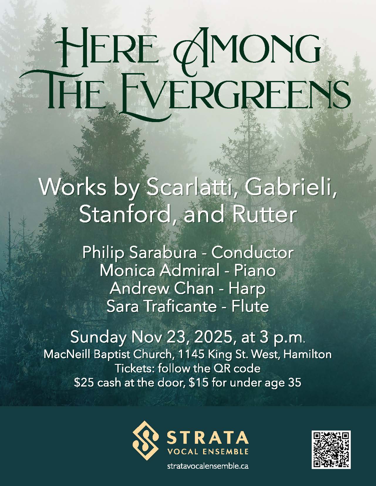 Postcard 2025 11 23 Evergreens-cropped Poster - Among the Evergreens